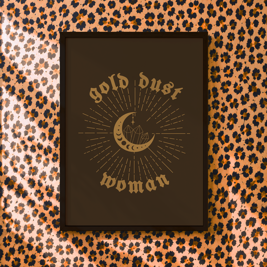 Gold Dust Woman Witchy Print