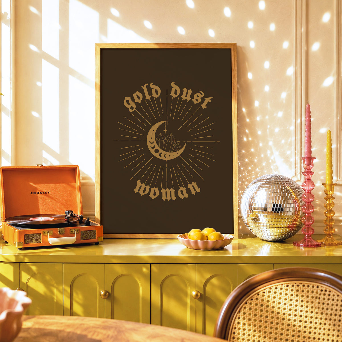 Gold Dust Woman Witchy Print