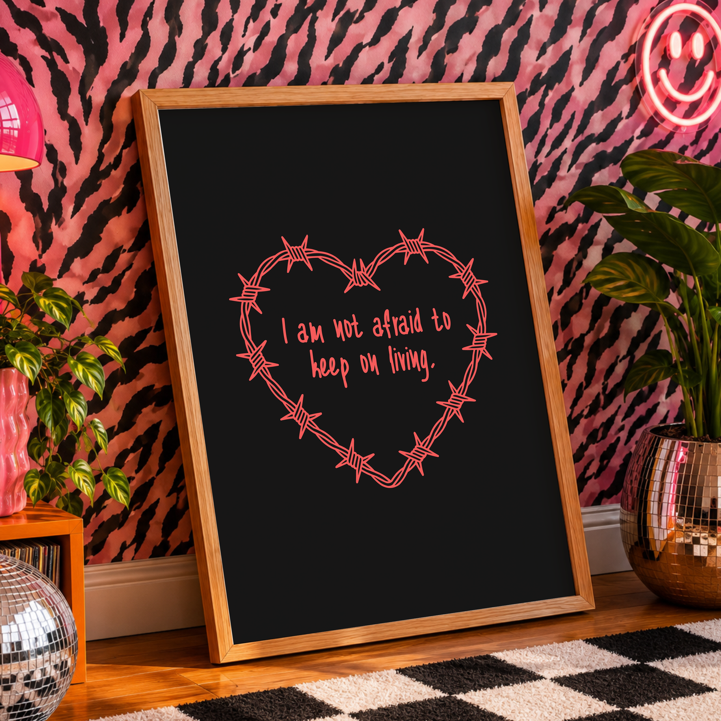 I Am Not Afraid To Keep On Living | Elder Emo Wall Art Print