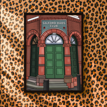 Salford Dads Club Print | Smiths Inspired Wall Art | Indie Music Print | Manchester Poster | Sad Disco Club
