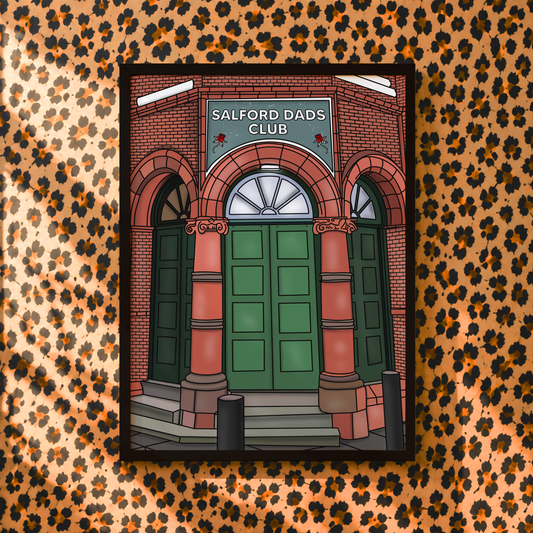 Salford Dads Club Print | Smiths Inspired Wall Art | Indie Music Print | Manchester Poster | Sad Disco Club