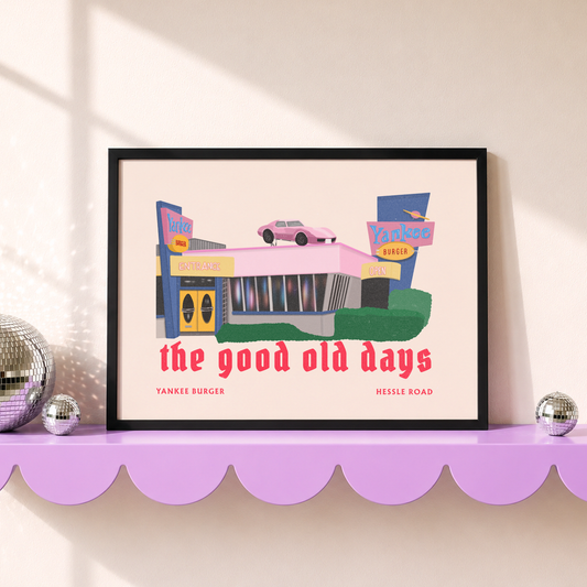 The Good Old Days | Hull Print | Yankee Burger Nostalgia