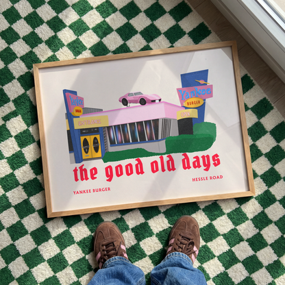 The Good Old Days | Hull Print | Yankee Burger Nostalgia
