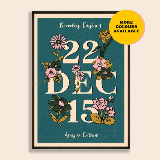 Love Date Personalised Print